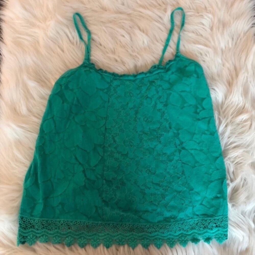 Aeropostale Junior’s Floral Lace Tank Top